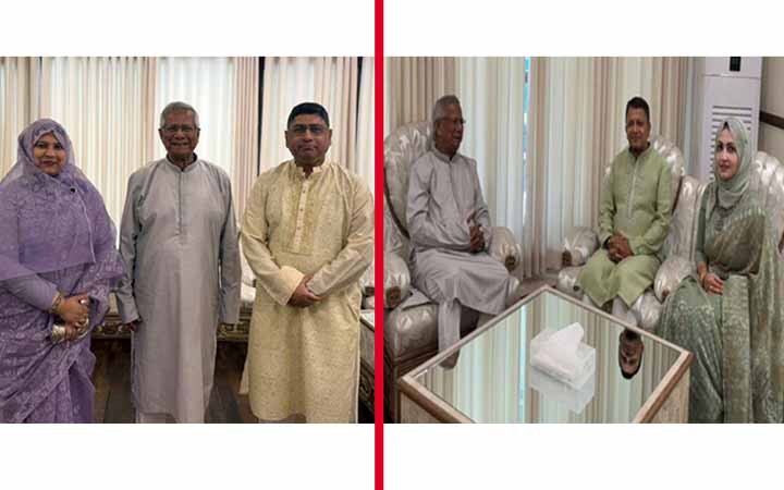 ঈদুল আজহা উপলক্ষে প্রধান উপদেষ্টার সঙ্গে সেনা ও নৌবাহিনী প্রধান সস্ত্রীকসহ সাক্ষাৎ